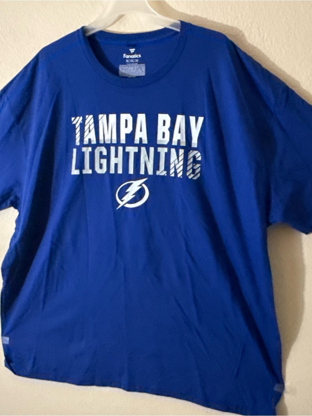 Tampa Bay Lightning Champion Primary Logo Jersey T-Shirt - Blue - Size 3XL- NWOT - Picture 4 of 12